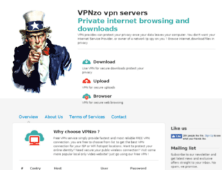 vpnzo.com screenshot