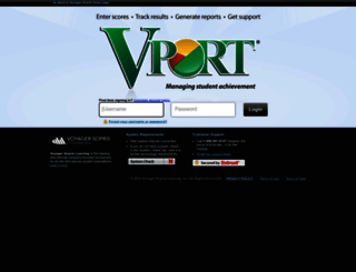 vport.voyagersopris.com screenshot
