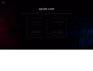 vpsite.com screenshot