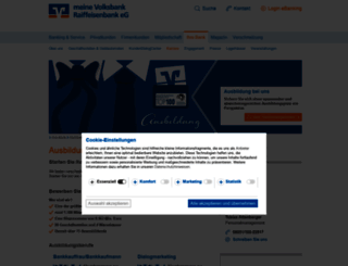 vr-bank-ausbildung.de screenshot