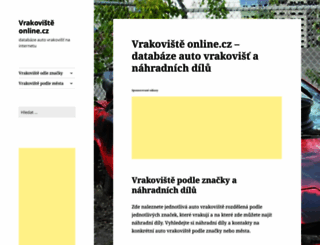 vrakovisteonline.cz screenshot