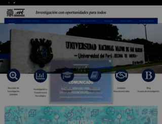vrinvestigacion.unmsm.edu.pe screenshot