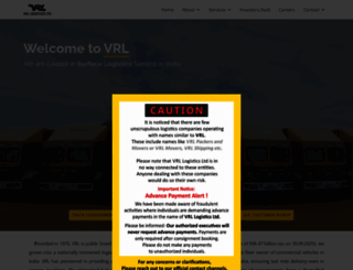 vrllogistics.com screenshot