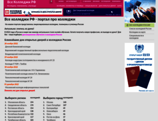 vsekolledzhi.ru screenshot