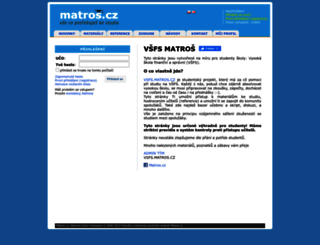 vsfs.matros.cz screenshot