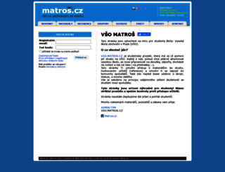vso.matros.cz screenshot