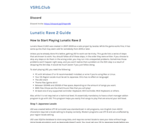 vsrg.club screenshot