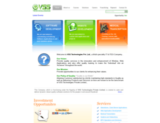 vsstechnologies.in screenshot