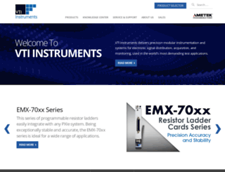 vtiinstruments.com screenshot