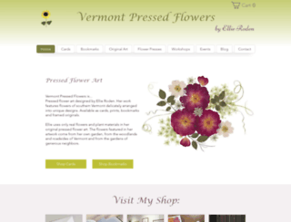 vtpressedflowers.com screenshot