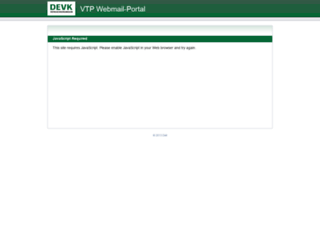 vtpwebmail.devk.de screenshot