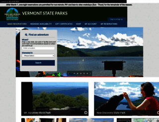 vtstateparks-visit.com screenshot