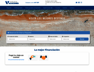 vuelosyvacaciones.com.ar screenshot