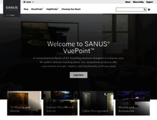 vuepoint.sanus.com screenshot