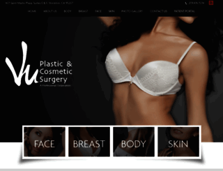 vuplasticsurgery.com screenshot