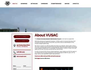 vusac.ca screenshot