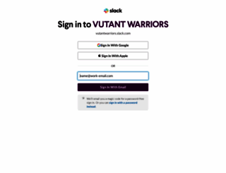 vutantwarriors.slack.com screenshot