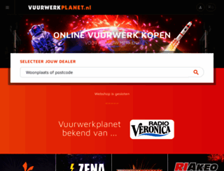 vuurwerkplanet.nl screenshot