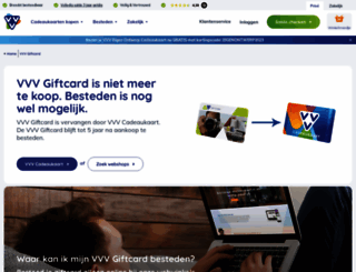 vvvgiftcard.nl screenshot
