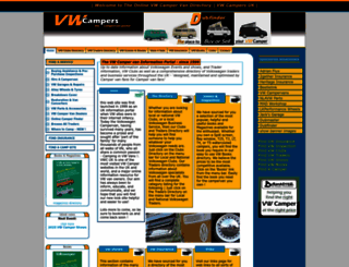 vwcampers.co.uk screenshot