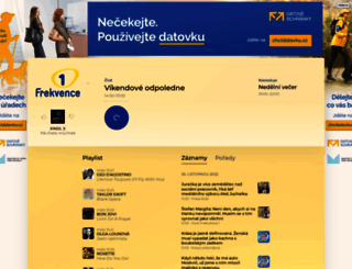 vysilani.frekvence1.cz screenshot
