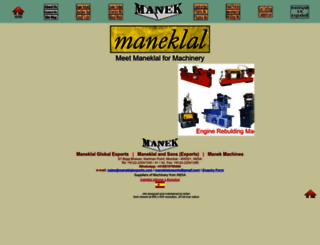 w.maneklalexports.com screenshot