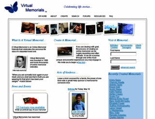 w.virtual-memorials.com screenshot