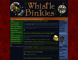 w.whistlebinkiespub.com screenshot