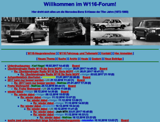 w116-forum.de screenshot