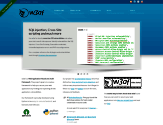 w3af.com screenshot