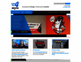 w4signs.com screenshot