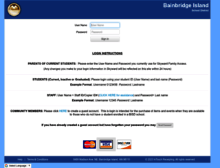 wa-bainbridge.intouchreceipting.com screenshot