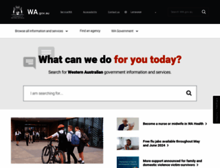 wa.gov.au screenshot