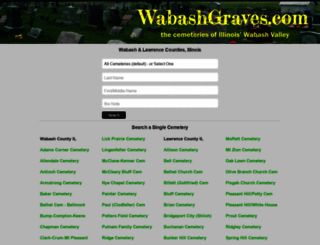 wabashgraves.com screenshot