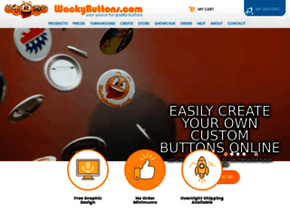 wackybuttons.com screenshot