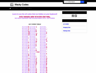 wackycodes.com screenshot