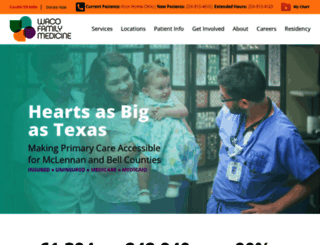 wacofamilymedicine.org screenshot