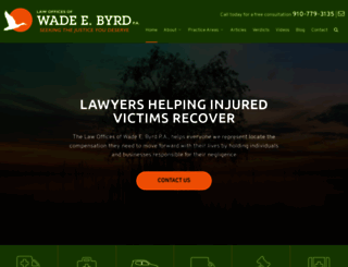 wadebyrdlaw.com screenshot