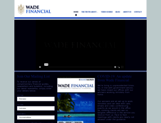 wadefinancial.co.uk screenshot