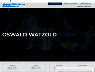 waetzold-metallbau.com screenshot