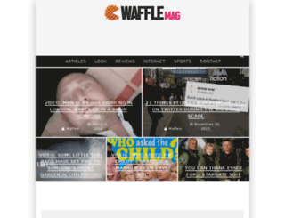 wafflemag.com screenshot