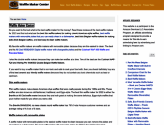 wafflemakercenter.com screenshot