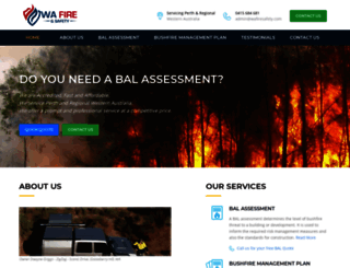 wafiresafety.com.au screenshot