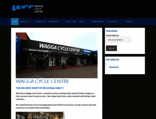 waggacyclecentre.com.au screenshot