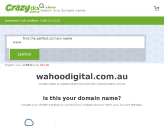 wahoodigital.com.au screenshot