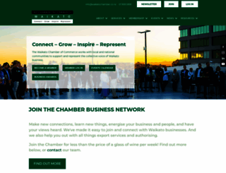 waikatochamber.co.nz screenshot