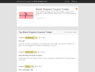 waistshaperz.couponces.com screenshot