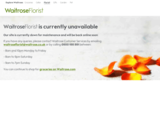 waitroseflorist.com screenshot