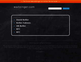 waitzinger.com screenshot