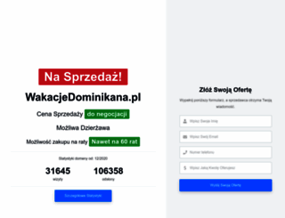 wakacjedominikana.pl screenshot